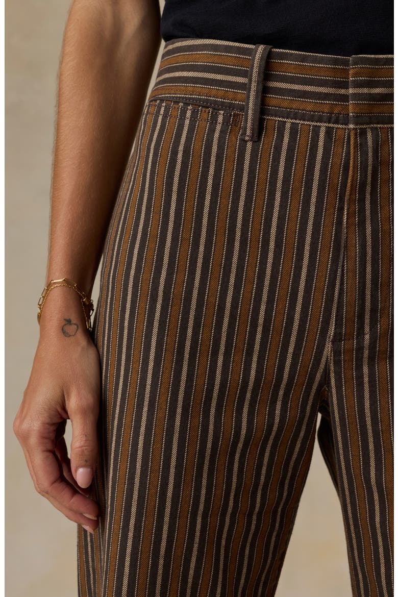 Twill Tide Stripe Slim Straight Leg Pants, Alternate, color, MAPLE COVE STRIPE