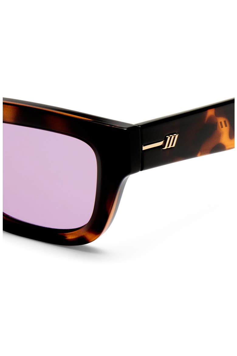 Le Castle 54mm D-Frame Sunglasses, Alternate, color, TORT / VIOLET MONO