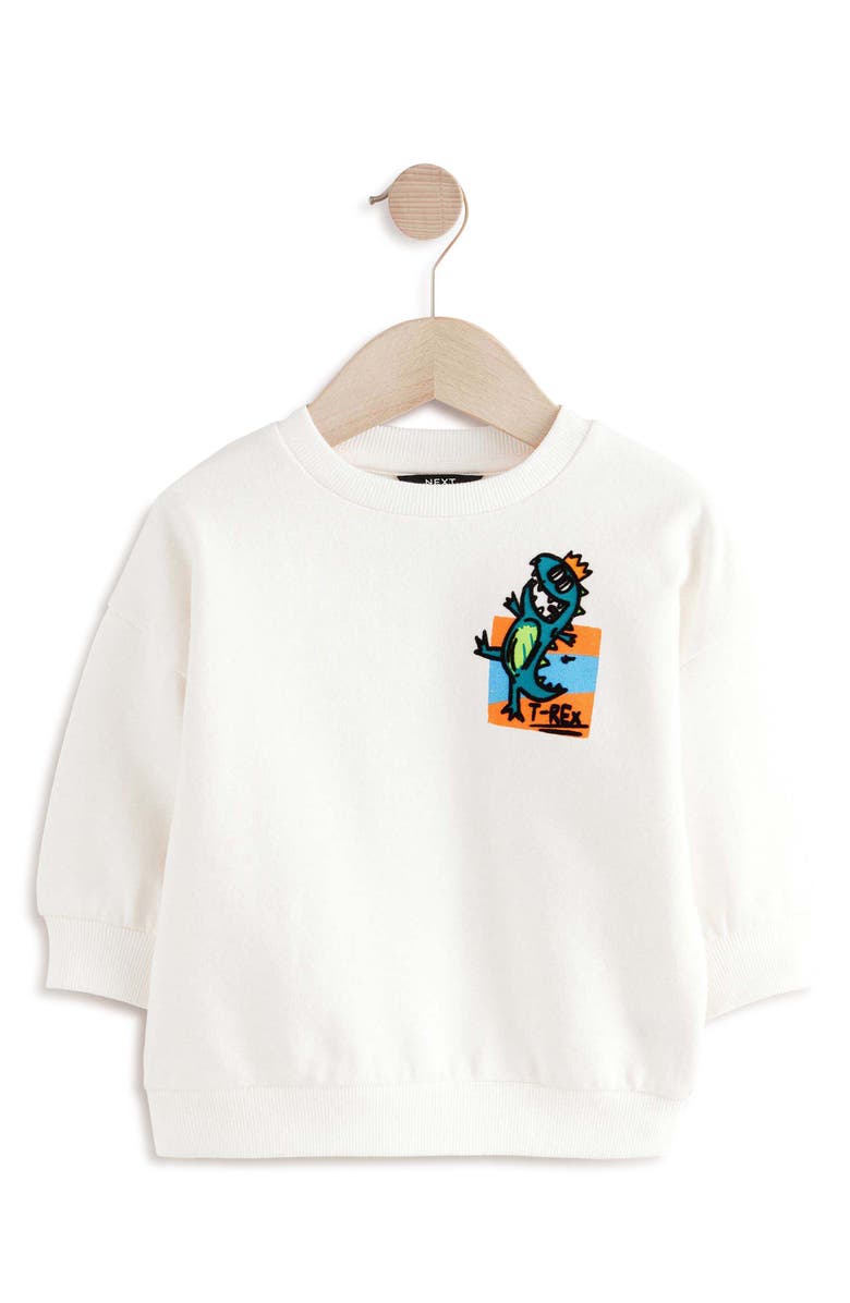 NEXT Kids' Dinosaur Graphic Sweatshirt, Main, color,