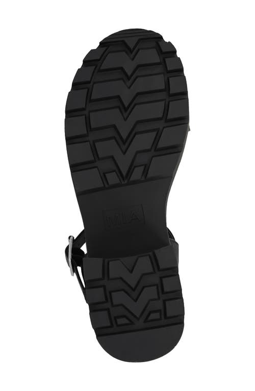 Mia Sheska Slingback Platform Sandal In Black