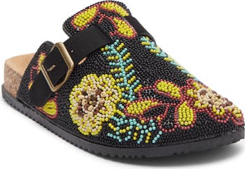 Matcha Embroidered Mule
