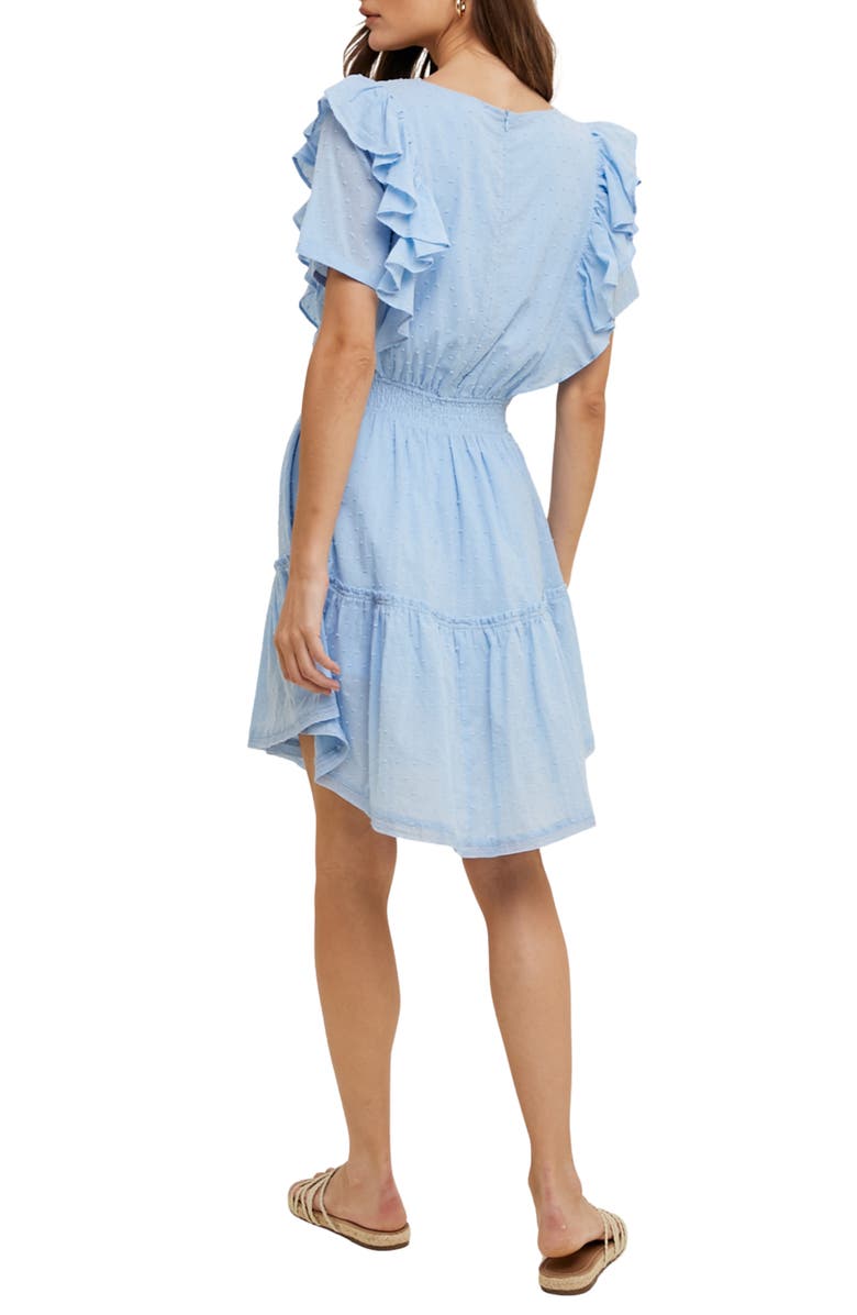 WISHLIST Swiss Dot Minidress, Alternate, color, Sky