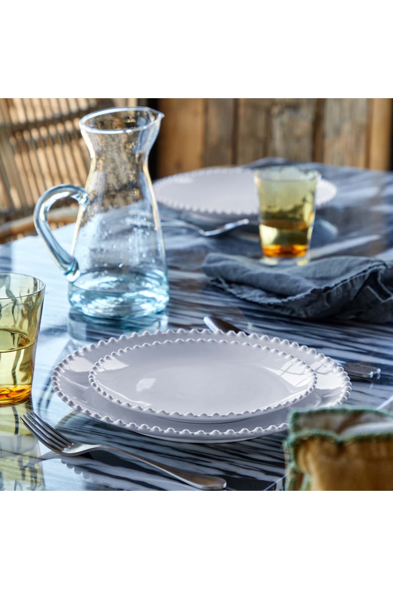 Pearl Set/6 dinner plates, Alternate, color, White
