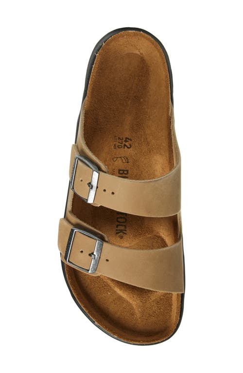 Birkenstock Arizona Lug Sole Slide Sandal In Brown