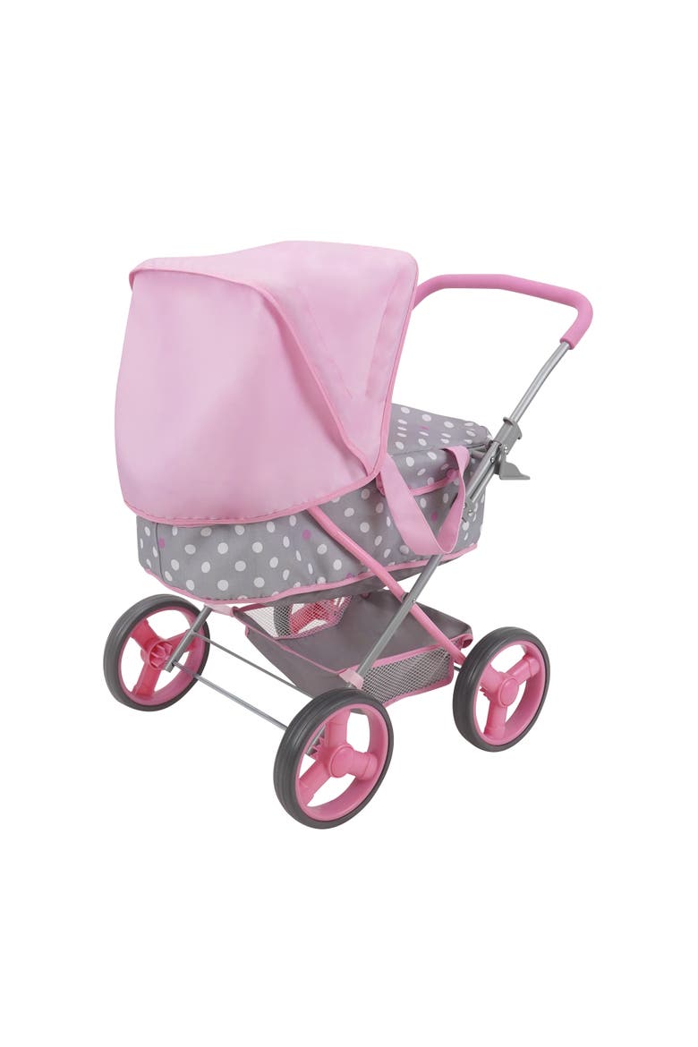 Cotton Candy Pink Doll Pram Fits Dolls 18'', Alternate, color, Multicolored