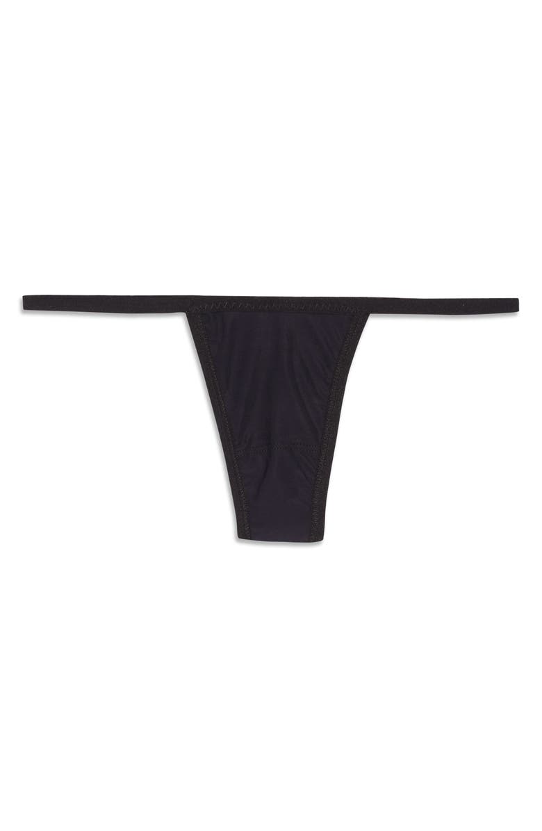 Hanky Panky Breathe G-String Thong, Alternate, color, Black