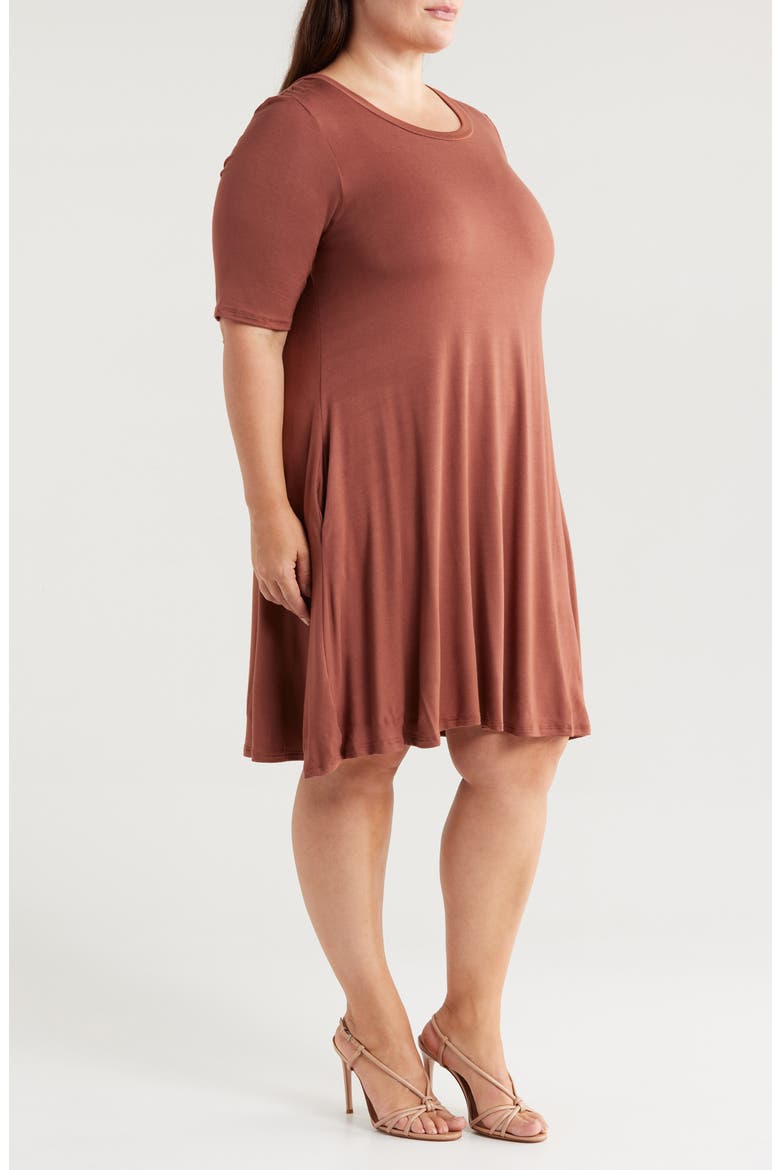 Pocket Dress, Alternate, color, CINNAMON