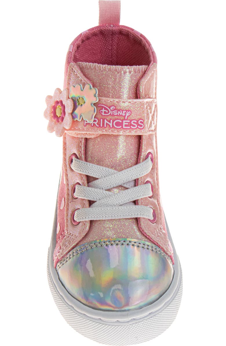 JOSMO Kids' Disney Princess High Top Sneaker, Alternate, color, Pink