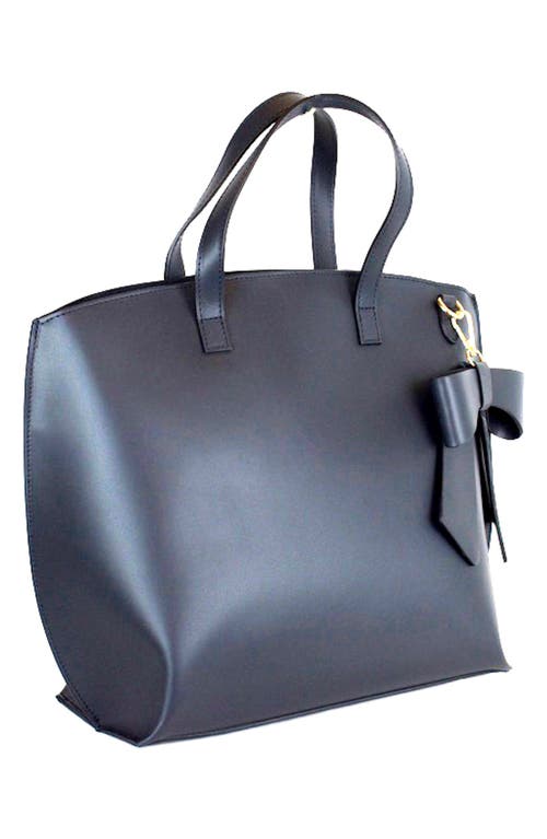 Persaman New York Catherine Bow Tote In Blue
