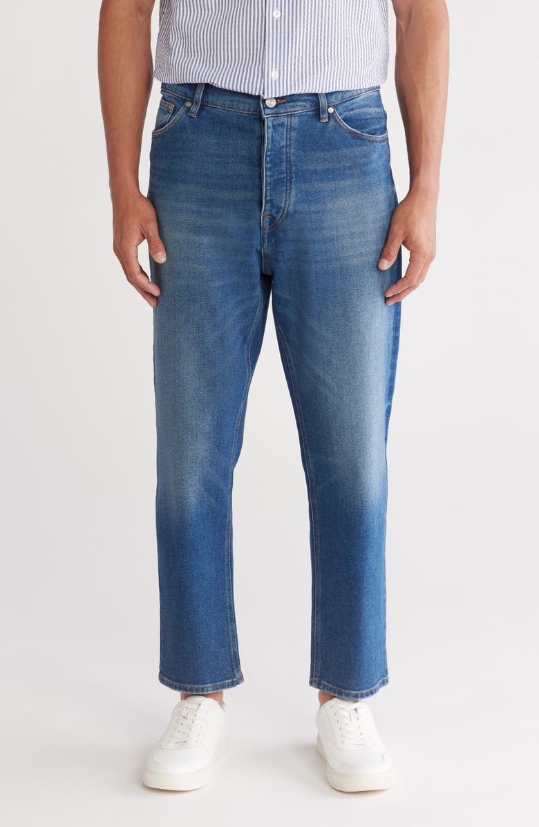 NN07 Frey 1854 Crop Tapered Jeans, Main, color, Dark Denim