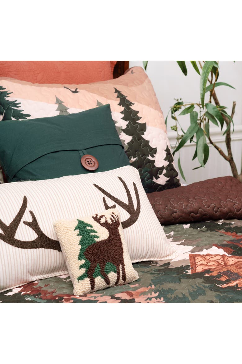 Lodge Retreat Bedspread Quilt, Alternate, color, Brown