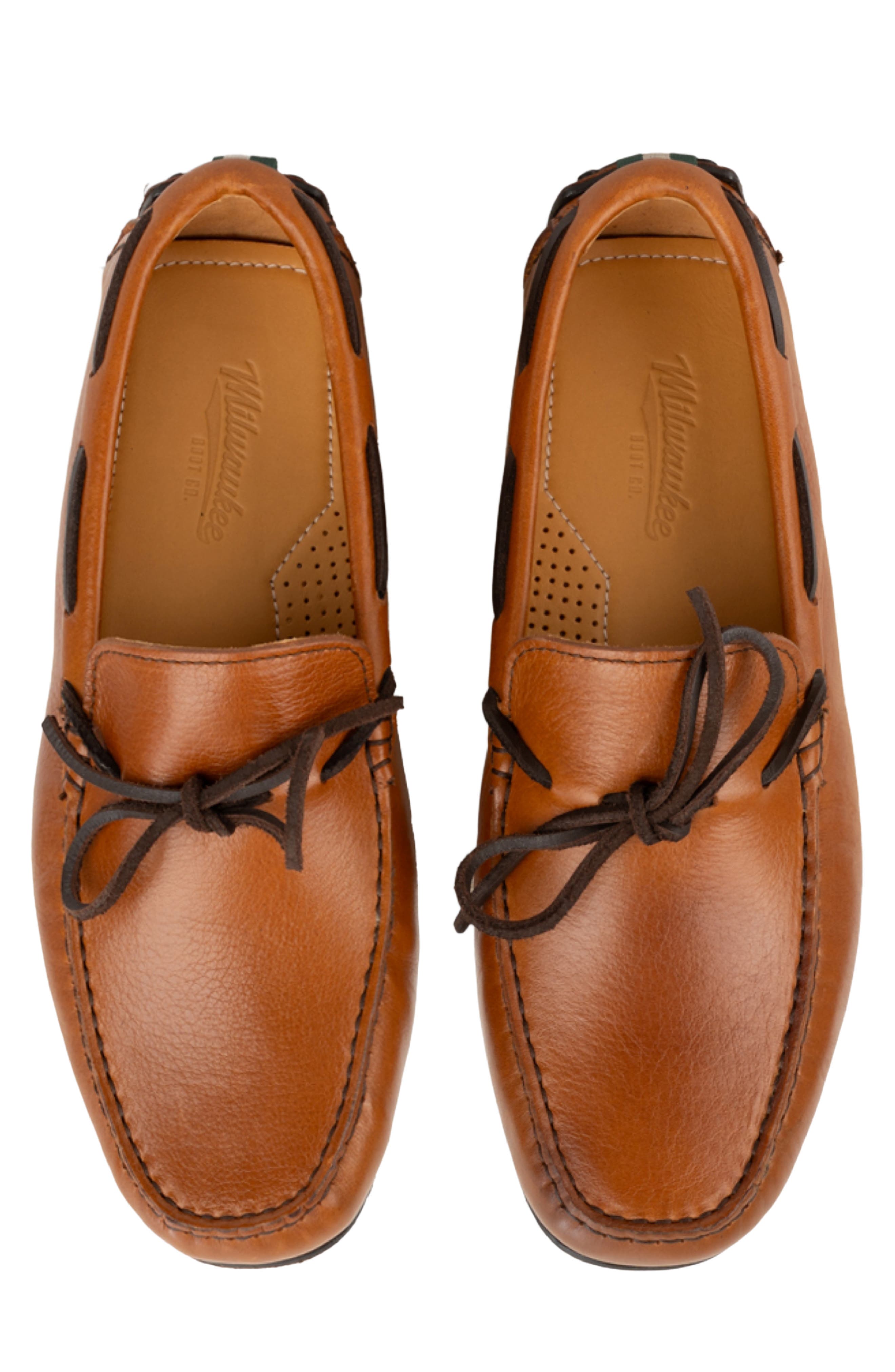 Milwaukee Boot Company Humbolt Driving Loafer, Alternate, color, Cognac