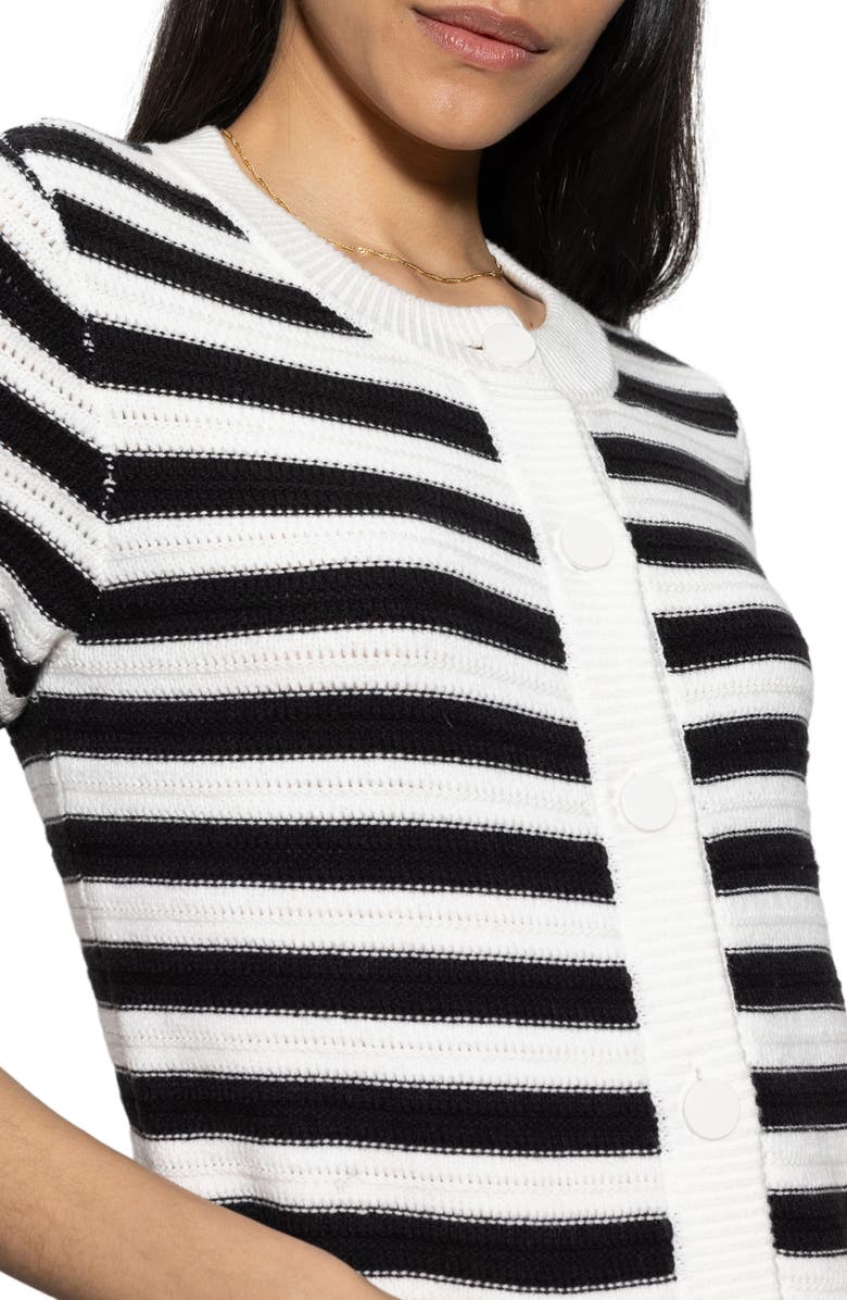 Sanctuary Stripe Knit Minidress, Alternate, color, 