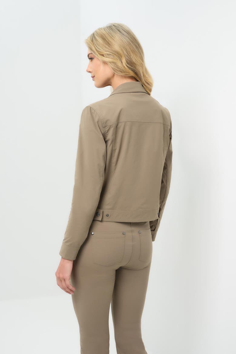 Delilah Ultra Light Weight Denim Style Jacket, Alternate, color, Khaki