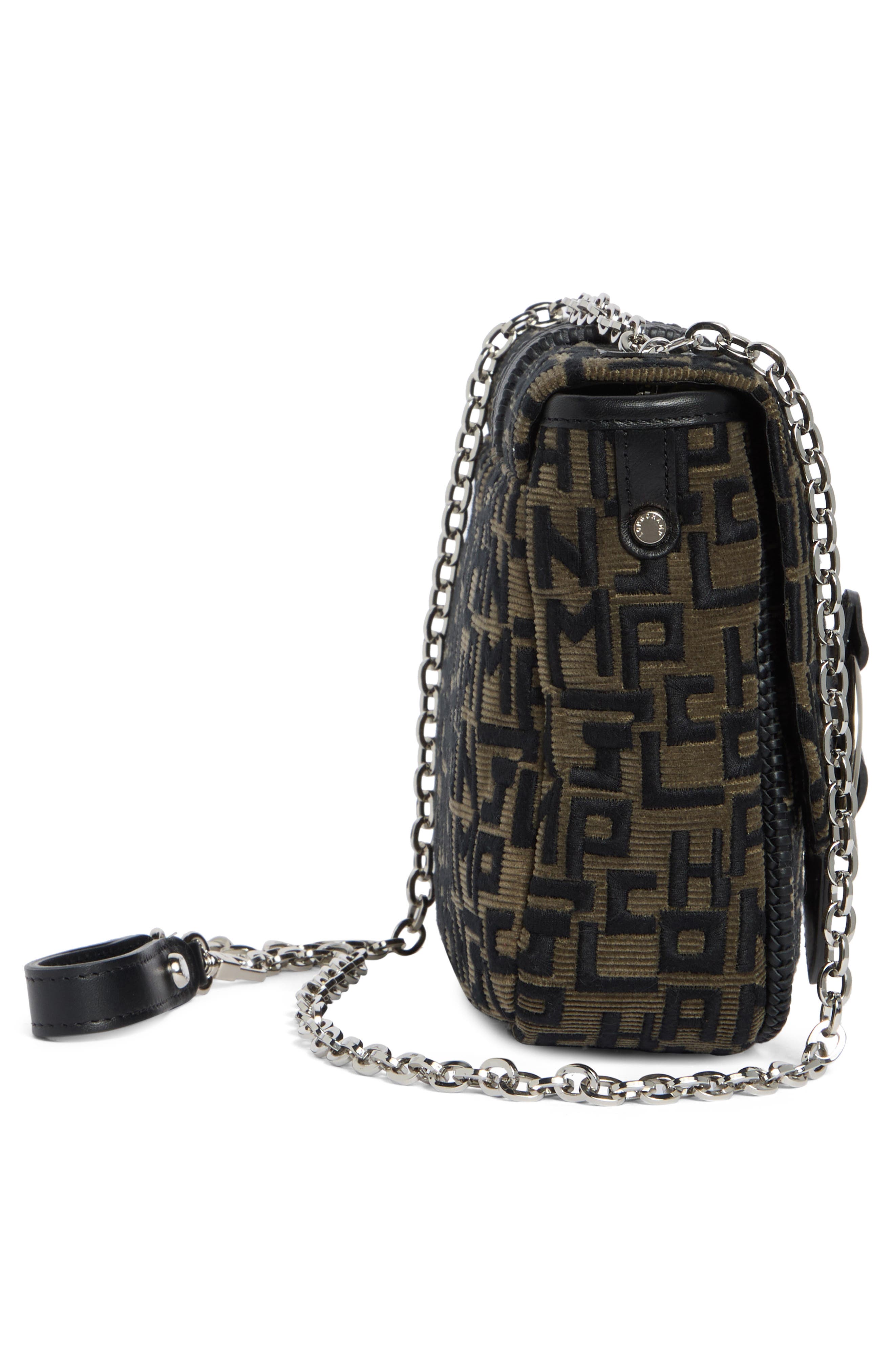 Longchamp Amazone Embroidered Convertible Crossbody Bag, Alternate, color, 