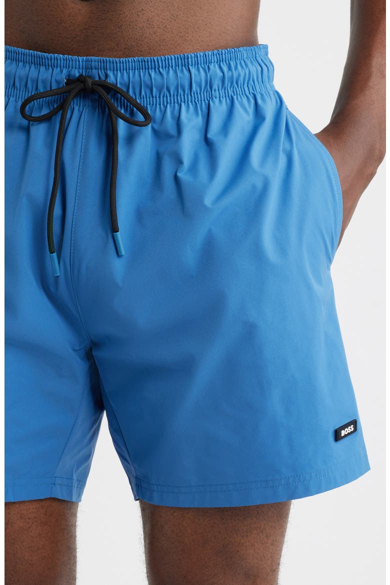 Shark Swim Trunks, Alternate, color, BRIGHT BLUE