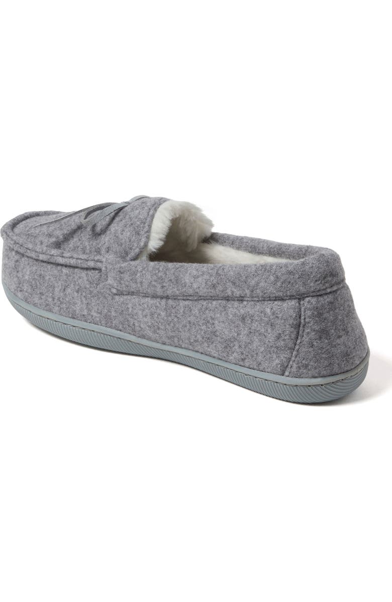 DEARFOAMS Hayes Soft Knit Moccasin Slipper, Alternate, color,