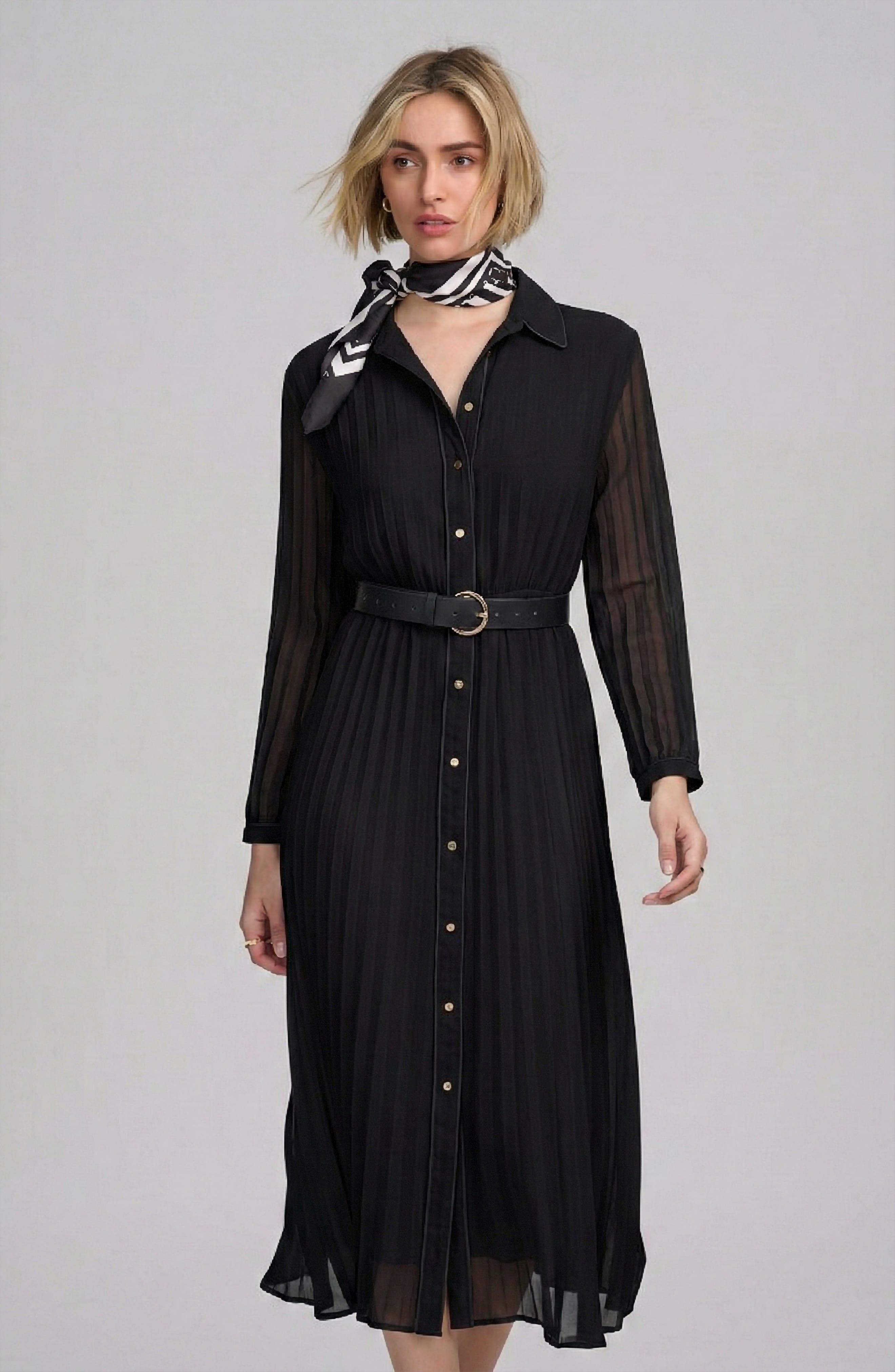 Woven Pleated Dress - image 2