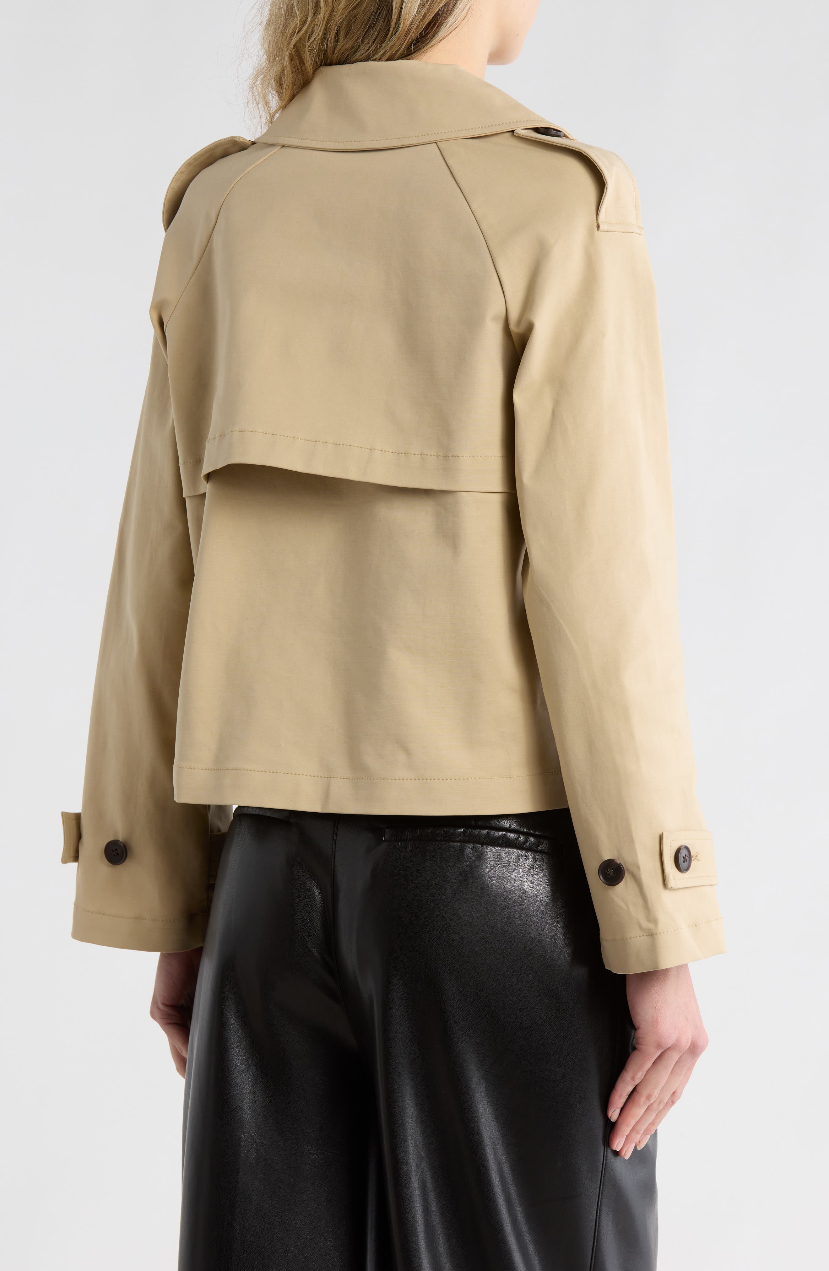 Double Breasted Crop Trench - image 2