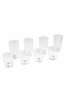 Simple Clear Set of 8 Glasses