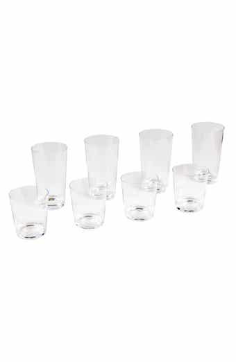 Simple Clear Set of 8 Glasses
