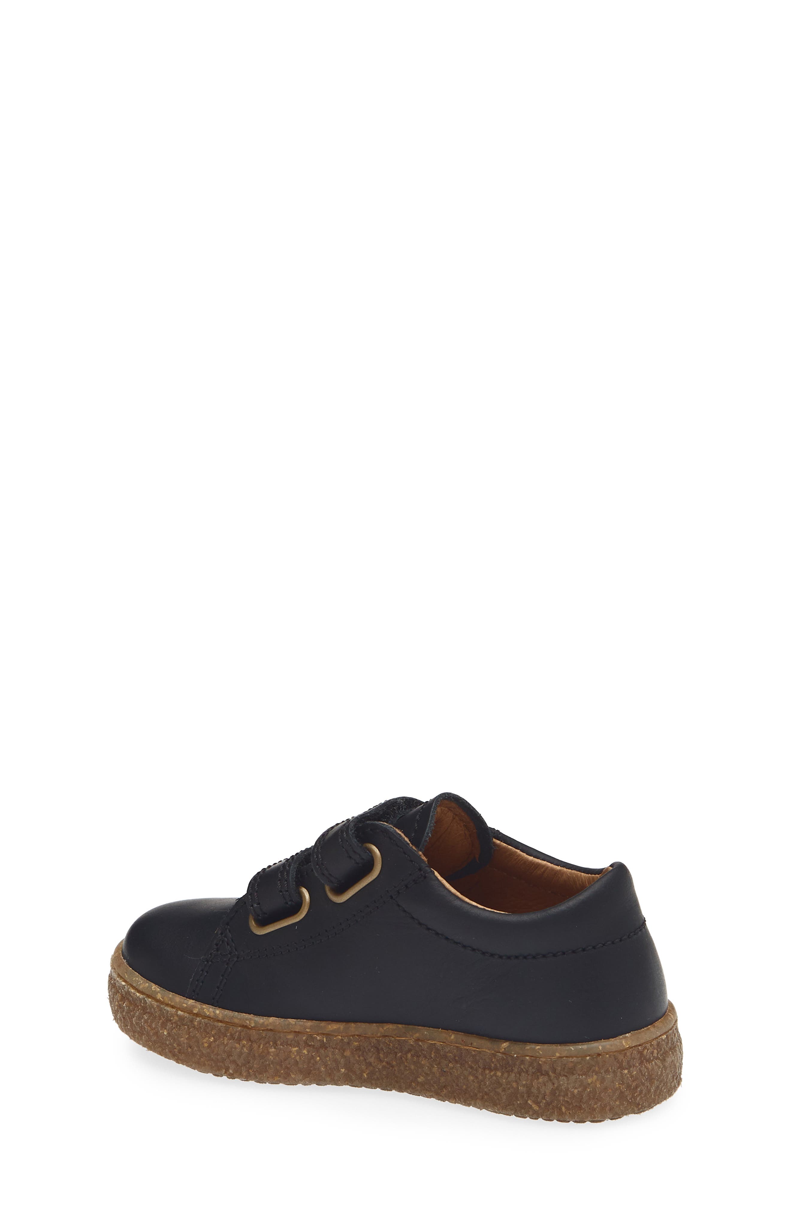 Kids' Carex Leather Sneaker, Alternate, color, BLACK