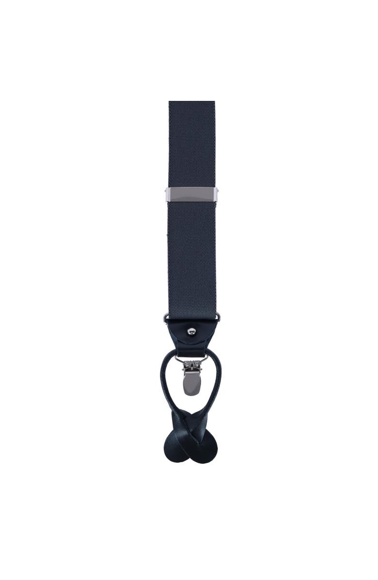 Ascentix Men's Classic Stretch 1 3/8 inch Convertible Suspenders, Alternate, color, Gray