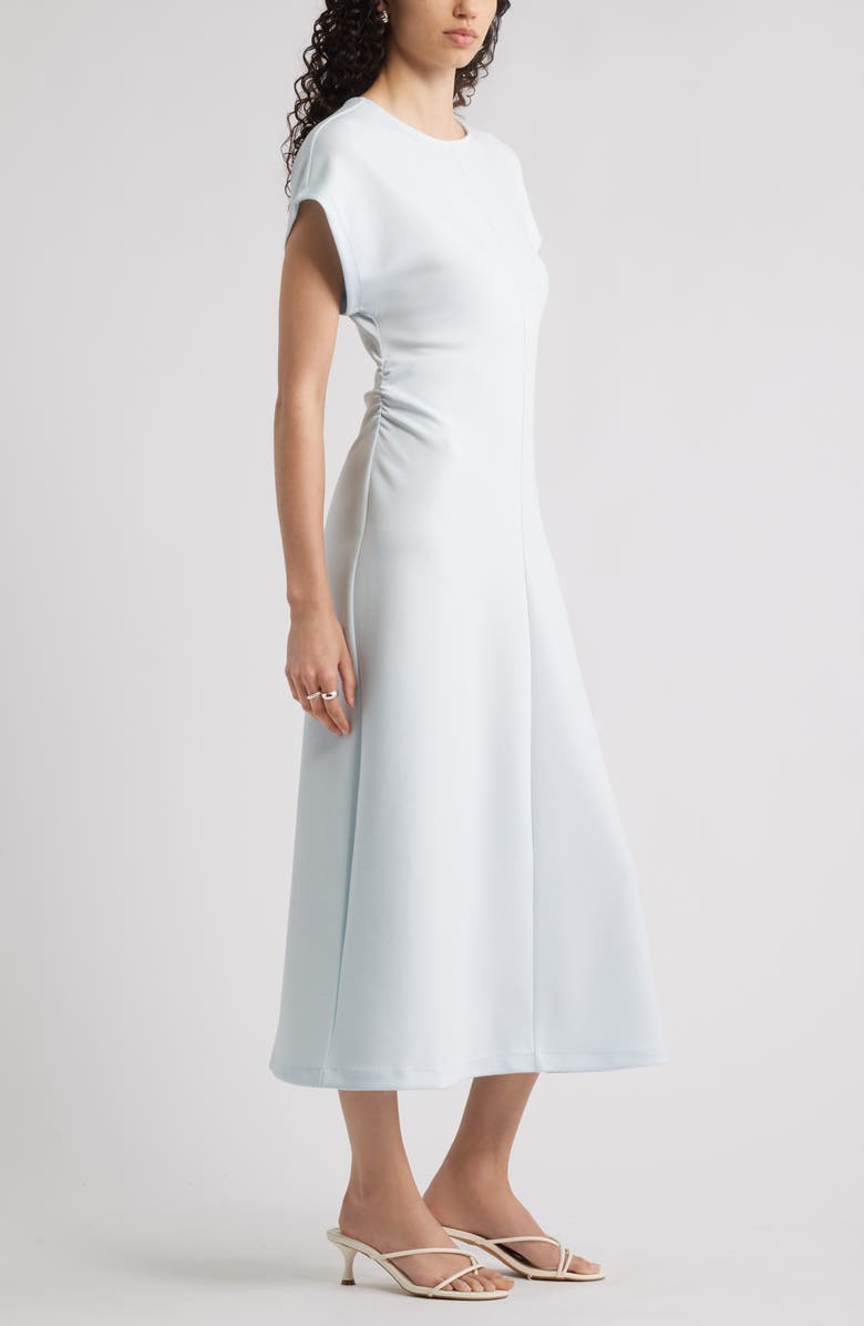 Nordstrom Crewneck Midi Dress, Alternate, color, Blue Fade