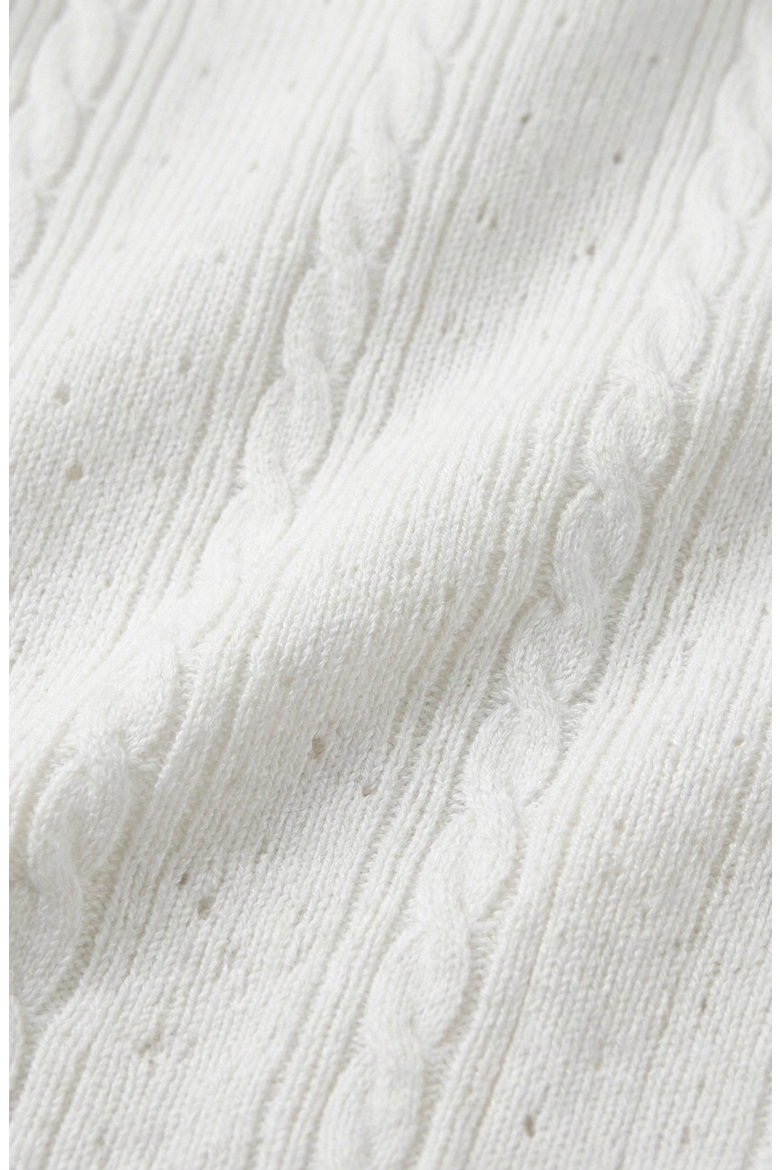 Button Front Knit Short Sleeve Midi Dress, Alternate, color, White