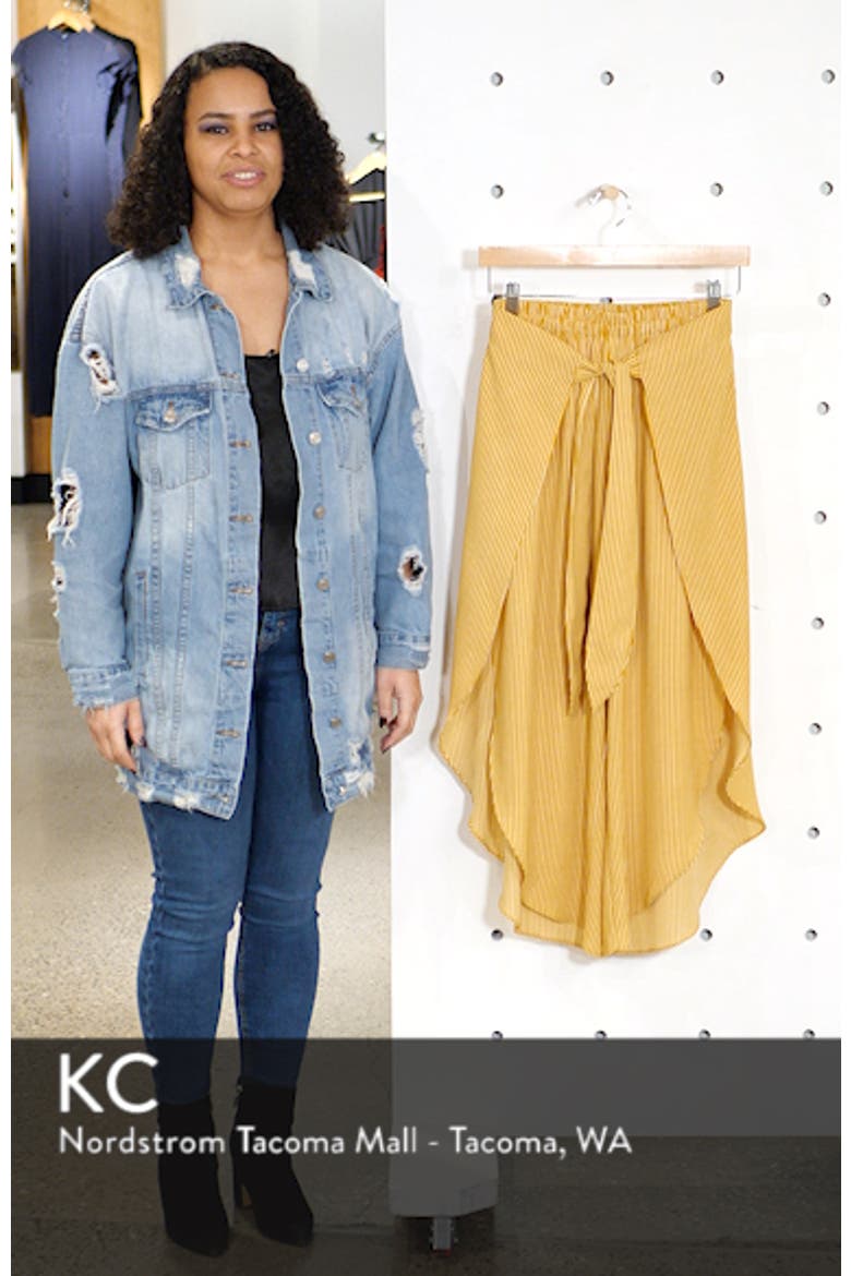 Tie Front Layered Wide Leg Pants video
