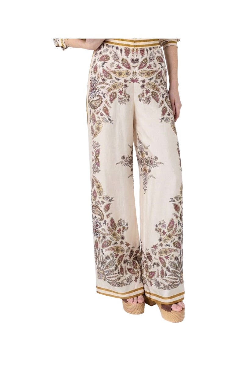 22535459 High-Waist Wide-Leg Trousers, Alternate, color, Yellow