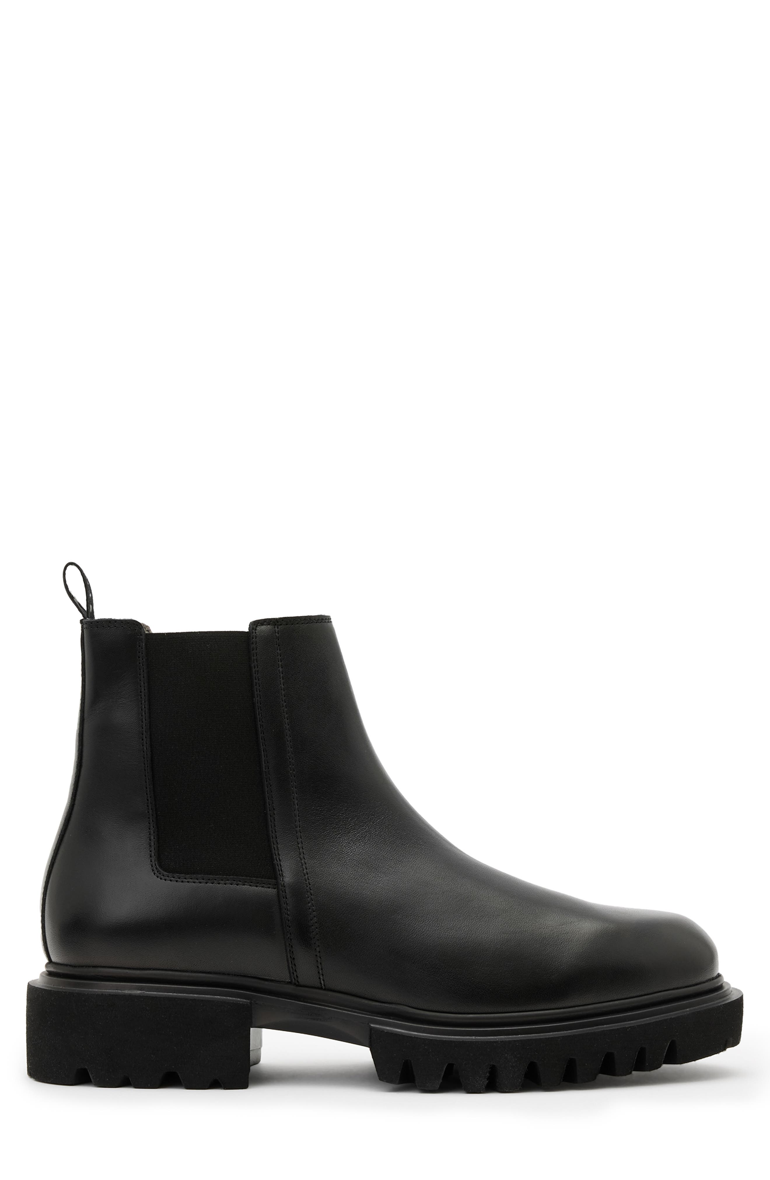 AllSaints Chelsea Boot, Alternate, color, Black