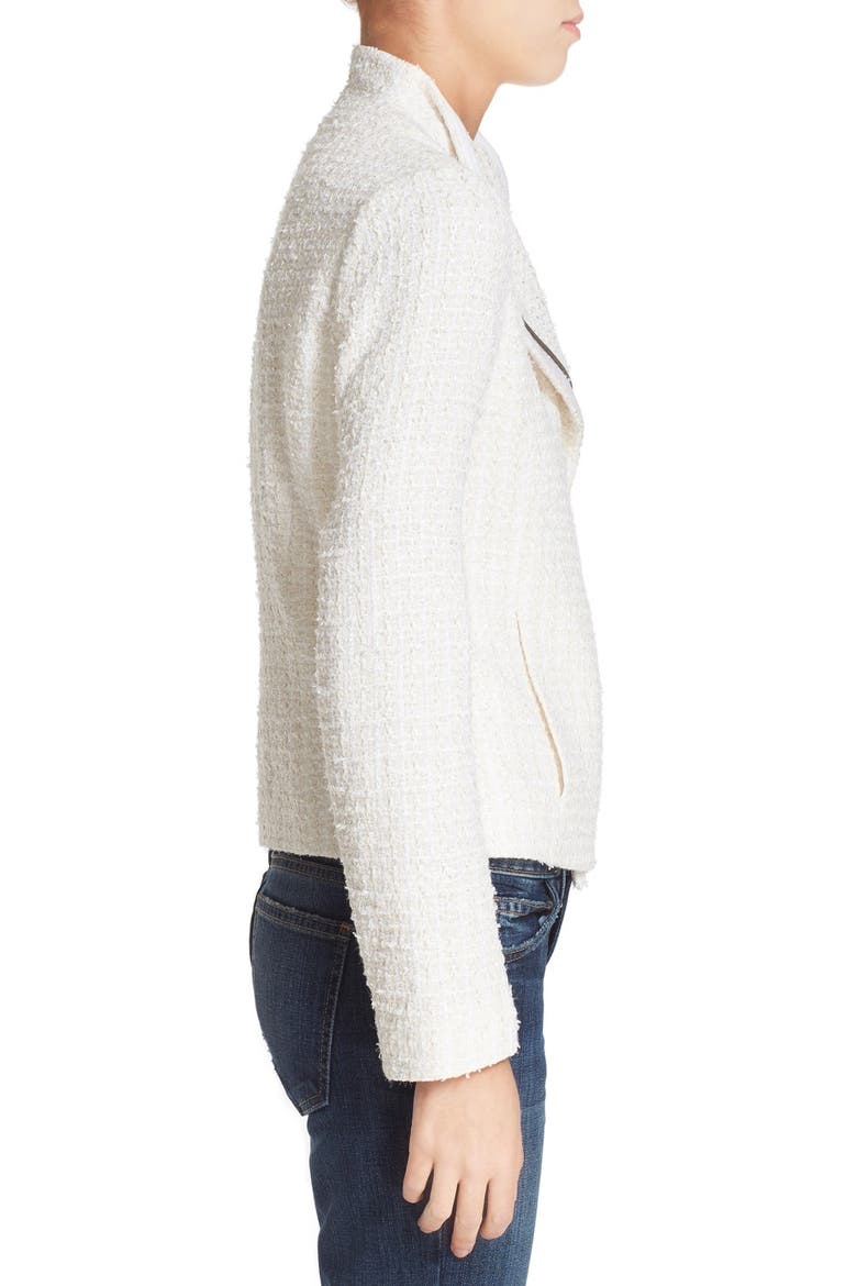 Metallic Tweed Jacket, Alternate, color, CREAM
