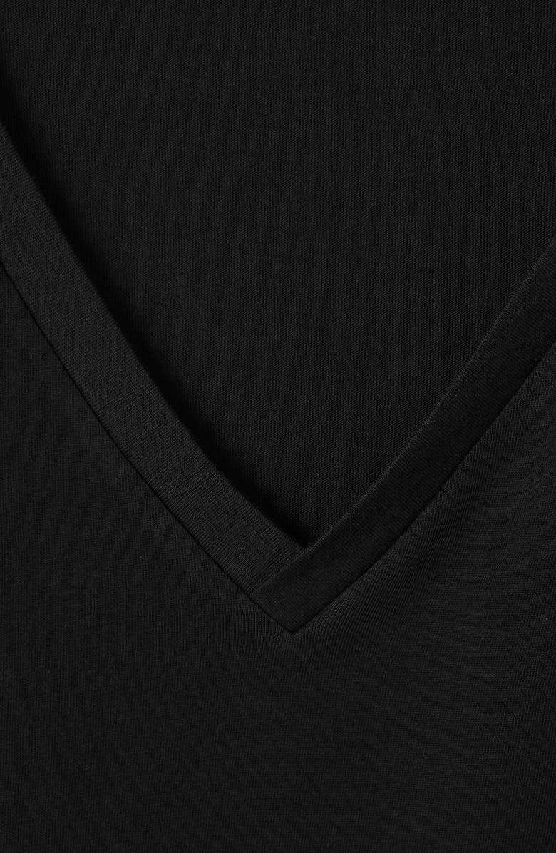 COS Organic Cotton V-Neck T-Shirt, Alternate, color, 