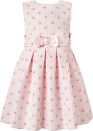 Rachel Riley Heart Check Damask Dress
