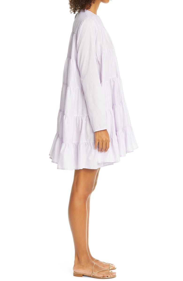 Merlette Soliman Tiered Long Sleeve Dress, Alternate, color,