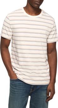 Lucky Brand Stripe Crewneck T-Shirt