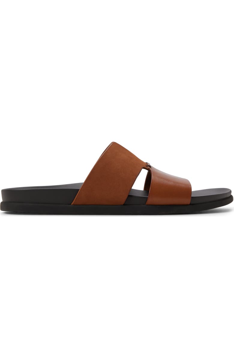 ALDO Marcelo Slide Sandal, Alternate, color, Cognac