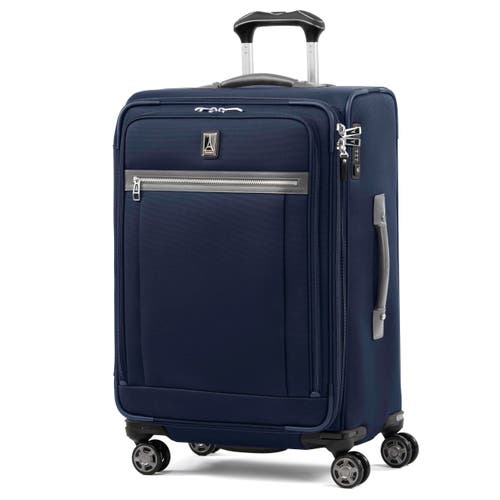 Travelpro Platinum Elite Softside Expandable Medium 25-inch Checked Luggage In Dark Blue