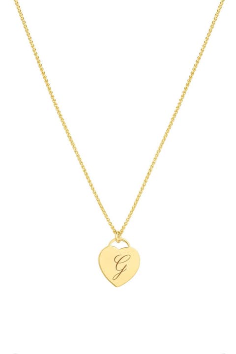 Alice Initial Heart Necklace