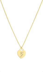 Set & Stones Alice Initial Heart Necklace