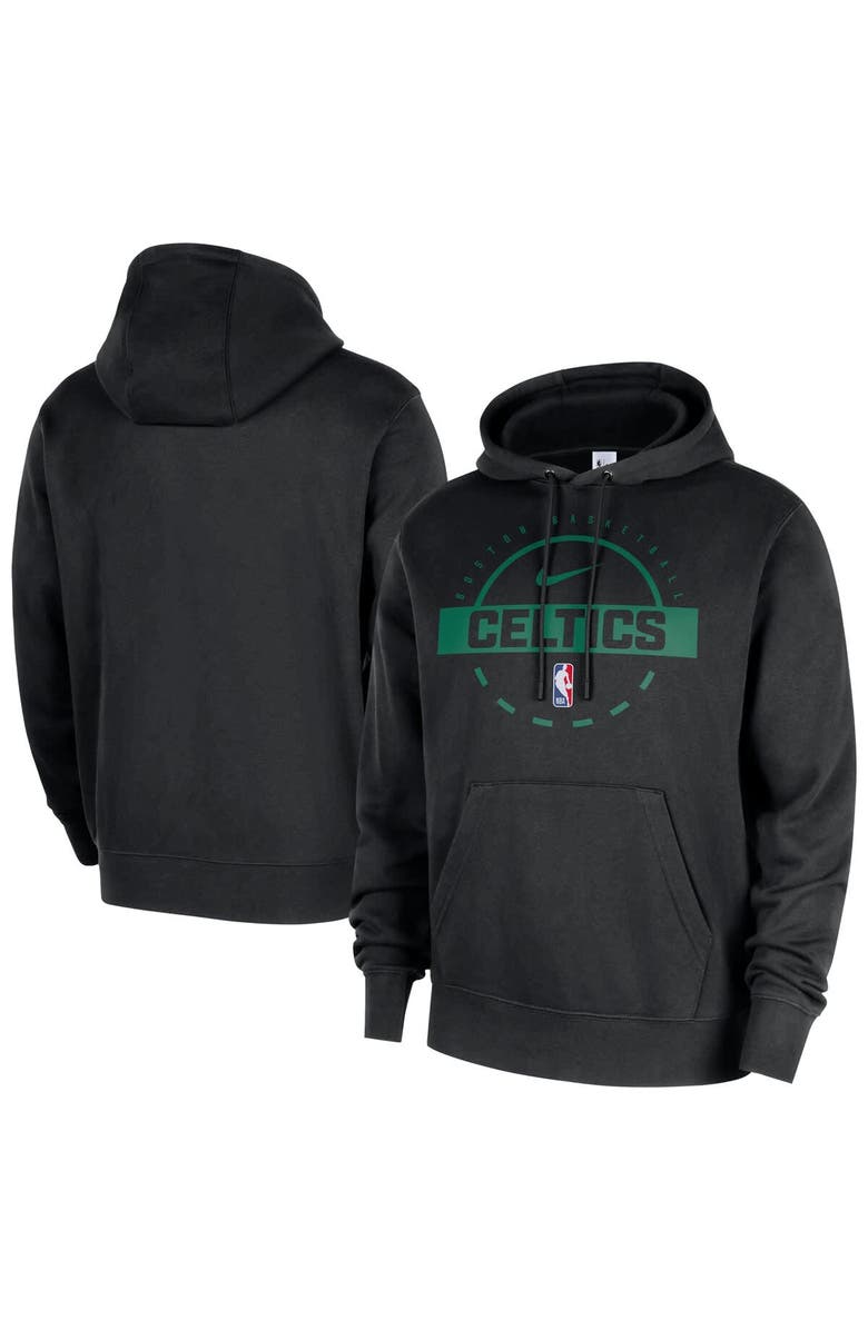Nike Men's Nike Black Boston Celtics 2025/26 Authentic Practice Club Pullover Hoodie, Main, color, Black