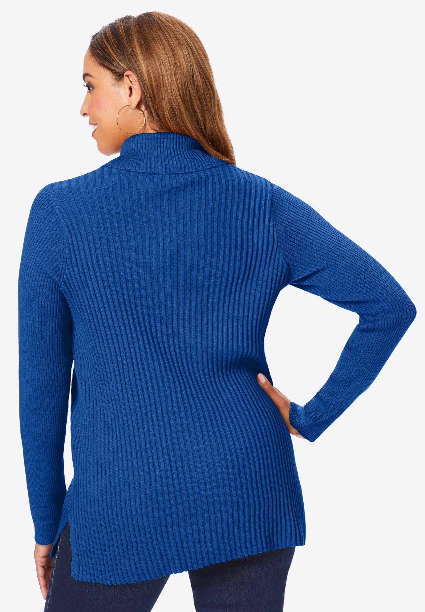 Ribbed Collar Sweater - image 2