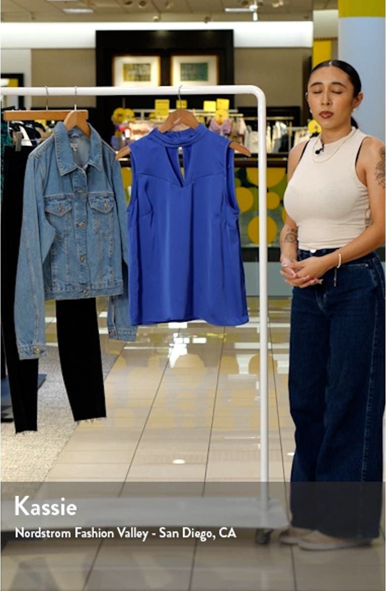 Cutout Sleeveless Blouse, sales video thumbnail