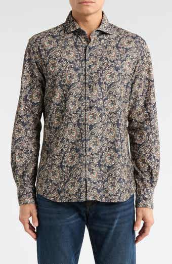 Modern Fit Corduroy Button Front Shirt