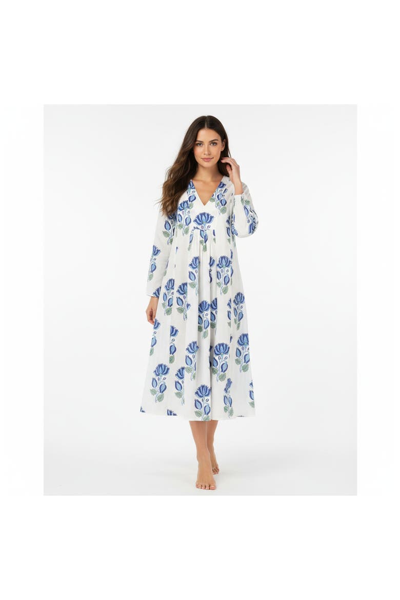 St Barth Womens Kaftan, Alternate, color, Blue