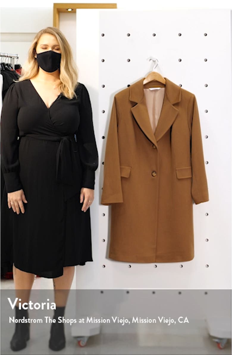 Notch Collar Walking Coat, sales video thumbnail