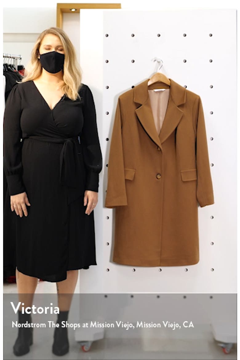 Notch Collar Walking Coat (Nordstrom Exclusive) video