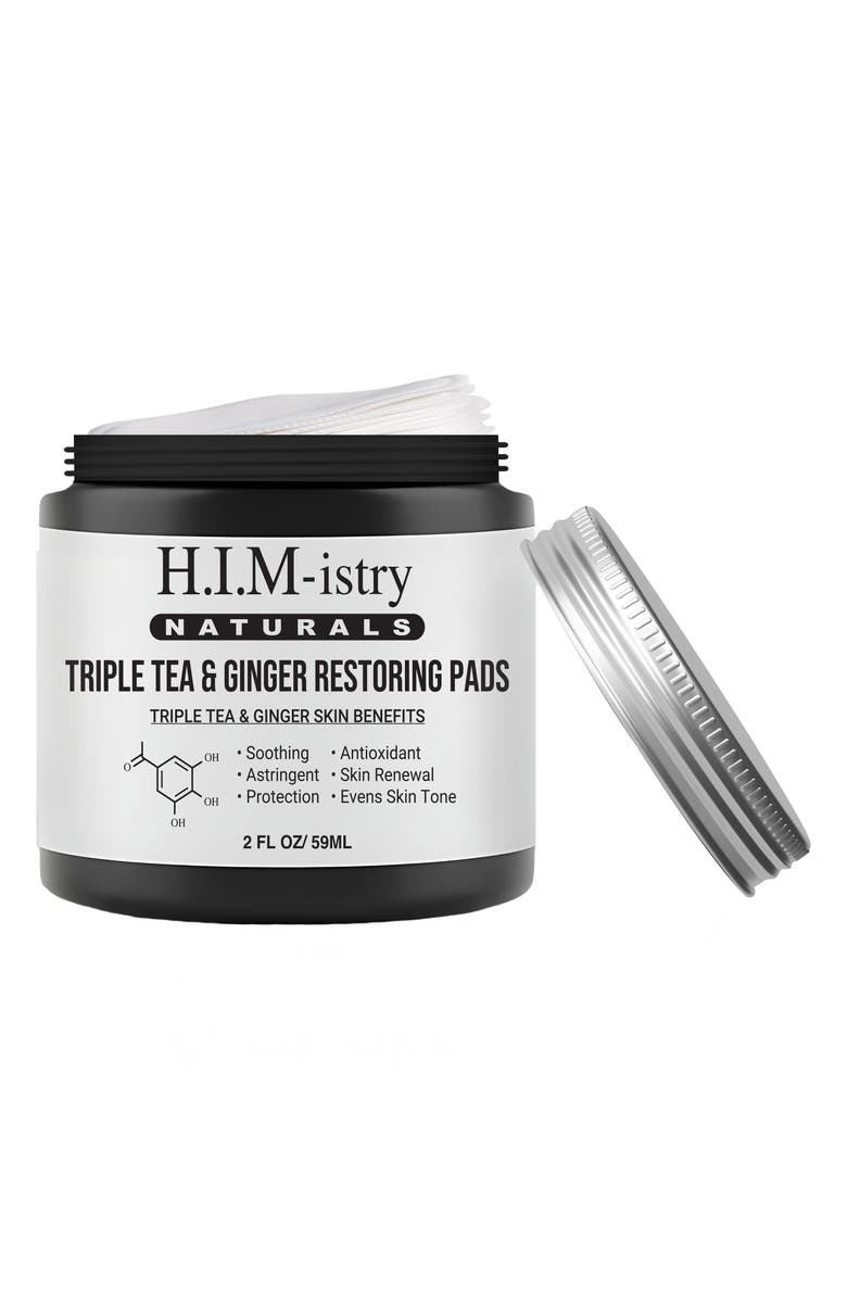 HIMistry Naturals Triple Tea Ginger Toner Pads, Alternate, color, 