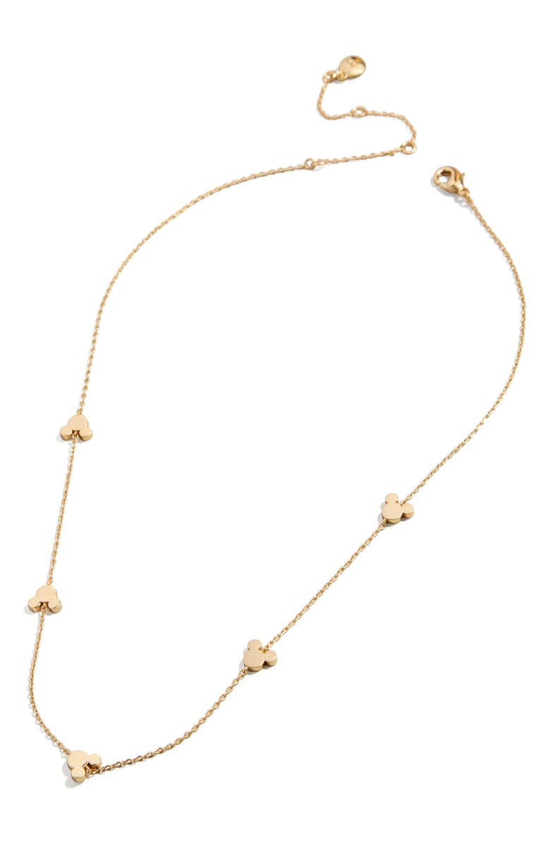 BaubleBar Disney<sup>®</sup> Mickey Mouse Station Necklace, Main, color,
